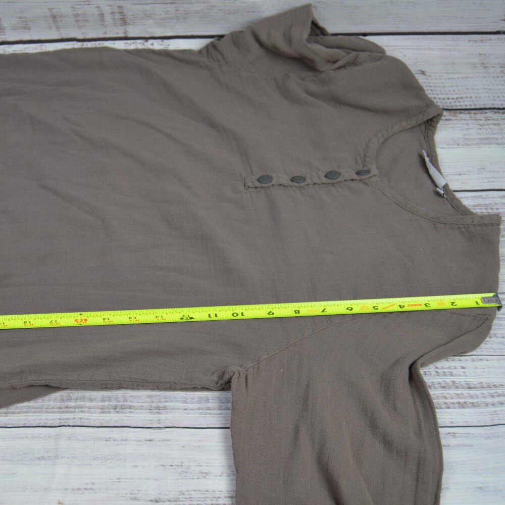 Parachute 100% Cotton Sleep Shirt In Grey Color Womens Sz Large READ Stains - Picture 10 of 12